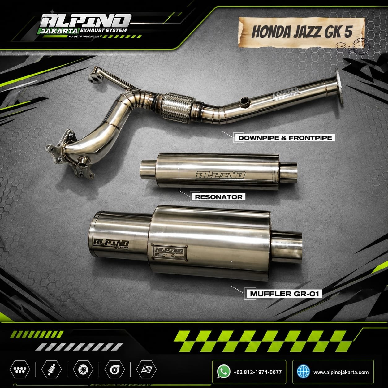 knalpot Honda Jazz Gk5